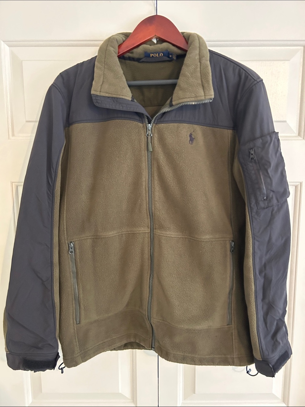 Polo by Ralph Lauren Denali Fleece Polartec Jacket Olive and Black, Men’s Size M